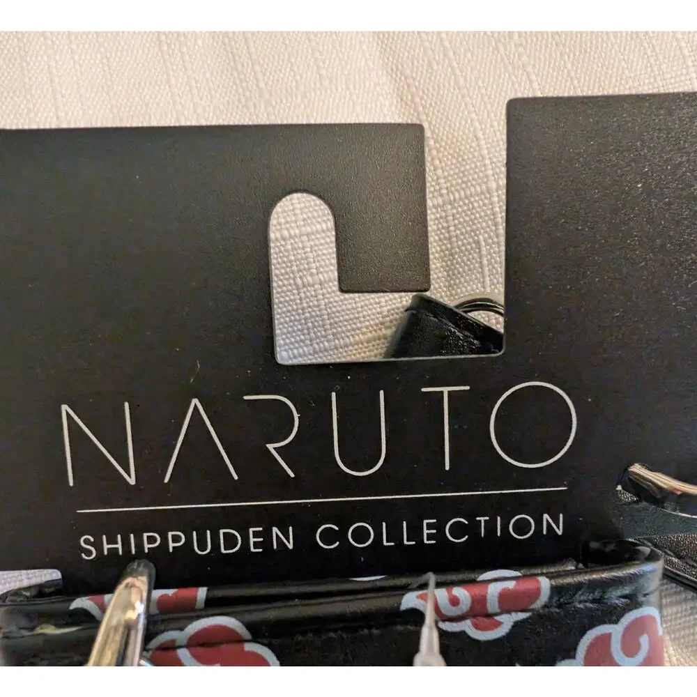 Naruto Shippuden Akatsuki Trifold Black & Red Wallet